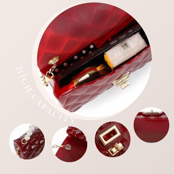 Trendy Jelly Silicone Mini Crossbody Bag for Teenage Girls - Must-Have Accessory - Picture 4 of 6